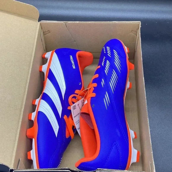Adidas Predator Club FxG J IF6426 NEW Mens 6 blue orange - Picture 12 of 12